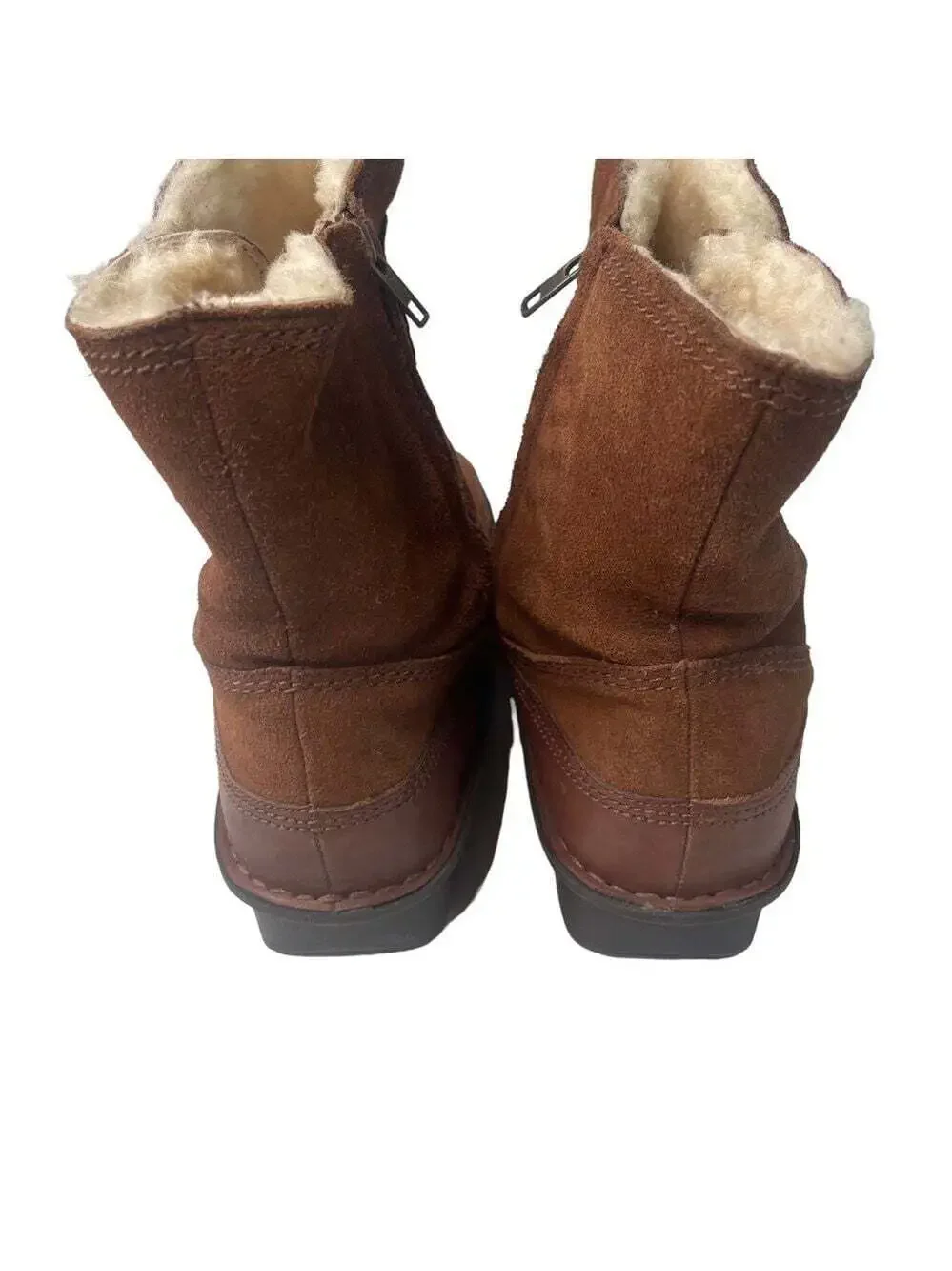 Alegria ASP-6126 Aspen Size 11 Brown Suede Sherpa Lined Wedge Sole Winter Boots